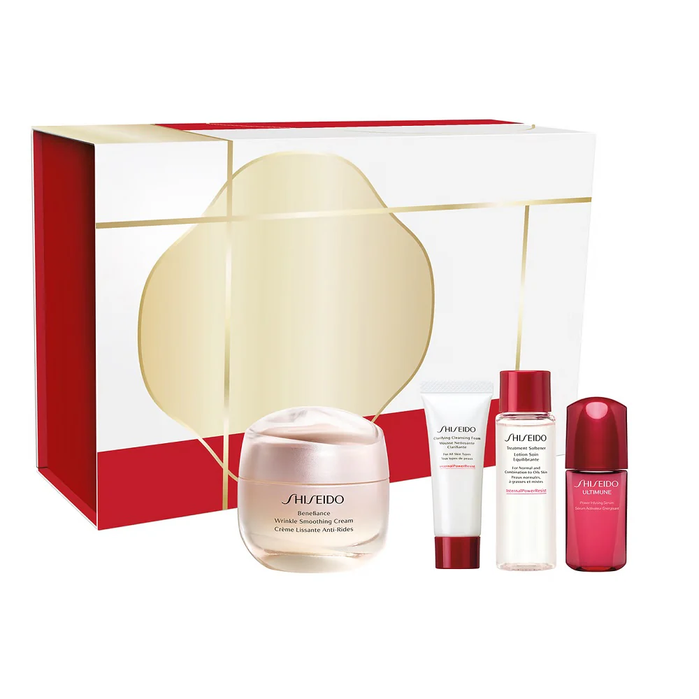 Wrinkle Correcting Ritual zestaw krem wygładzający zmarszczki 50ml + pianka oczyszczająca 15ml + lotion do twarzy 30ml + serum przeciwstarzeniowe 10ml