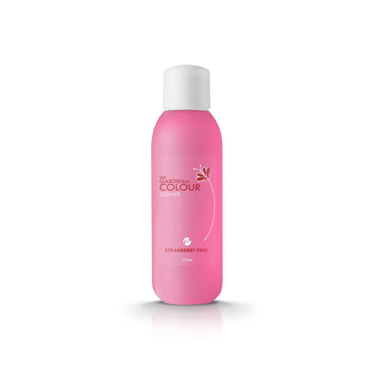 The Garden of Colour Cleaner płyn do odtłuszczania płytki paznokcia Strawberry Pink 570ml