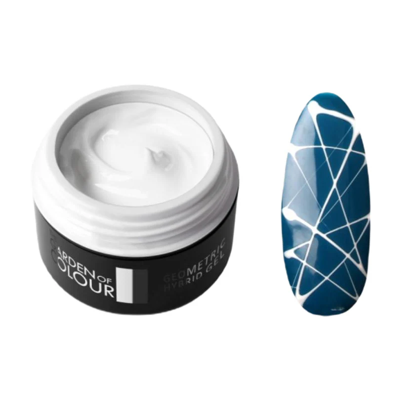The Garden of Colour Geometric Hybrid Gel żel hybrydowy do zdobień White 5g