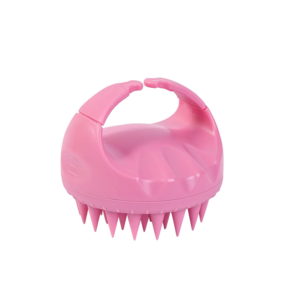 Aura Scalp Massager Shampoo Brush szczotka do mycia i masażu skóry głowy Pink - Image 2
