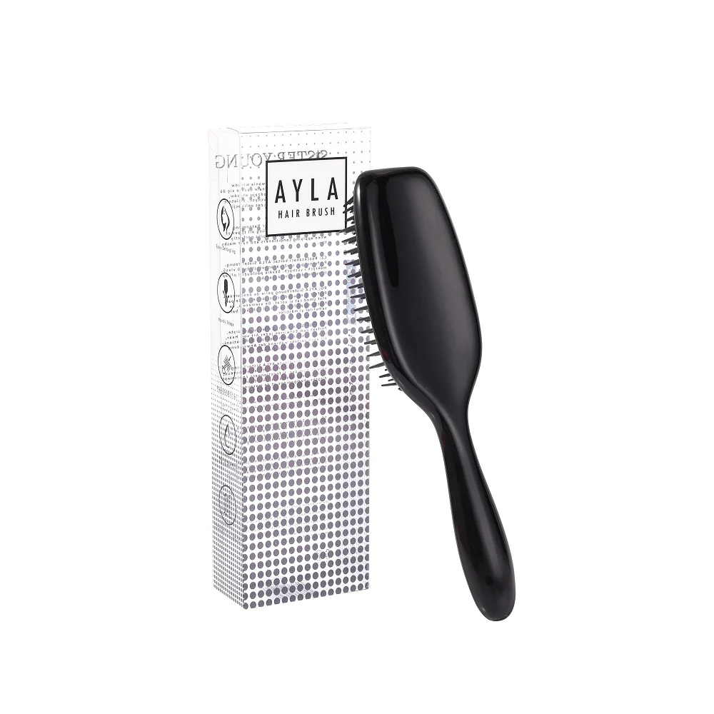 Ayla Hair Brush szczotka do rozczesywania włosów Black - Image 2
