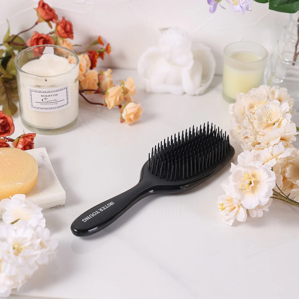 Ayla Hair Brush szczotka do rozczesywania włosów Black - Image 4