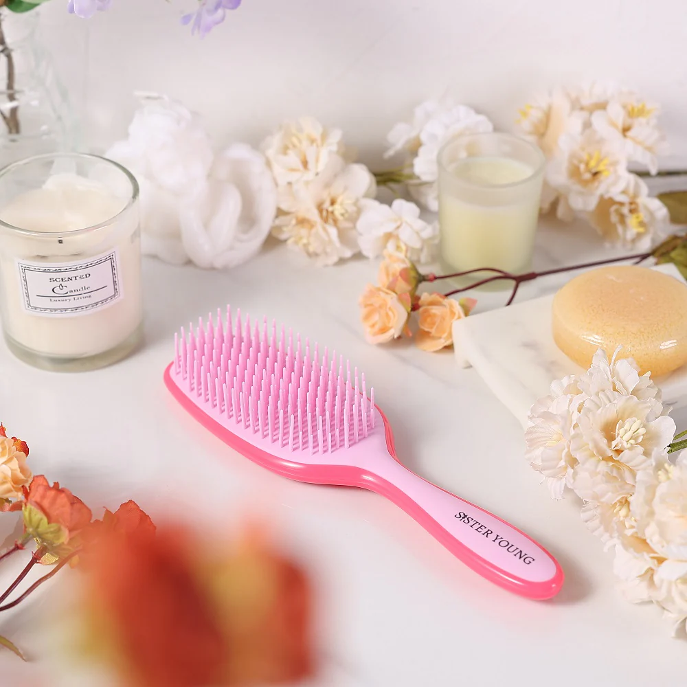 Ayla Hair Brush szczotka do rozczesywania włosów Pink - Image 3