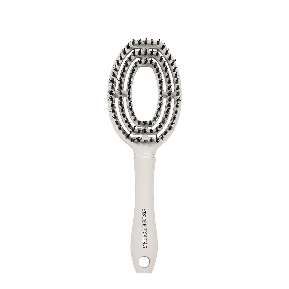 Coco Hair Brush szczotka do włosów z włosiem dzika White