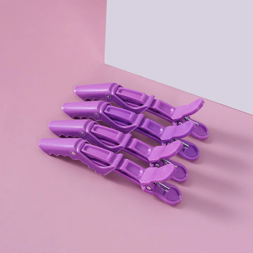 Lara klipsy fryzjerskie do włosów Violet 4szt - Image 2