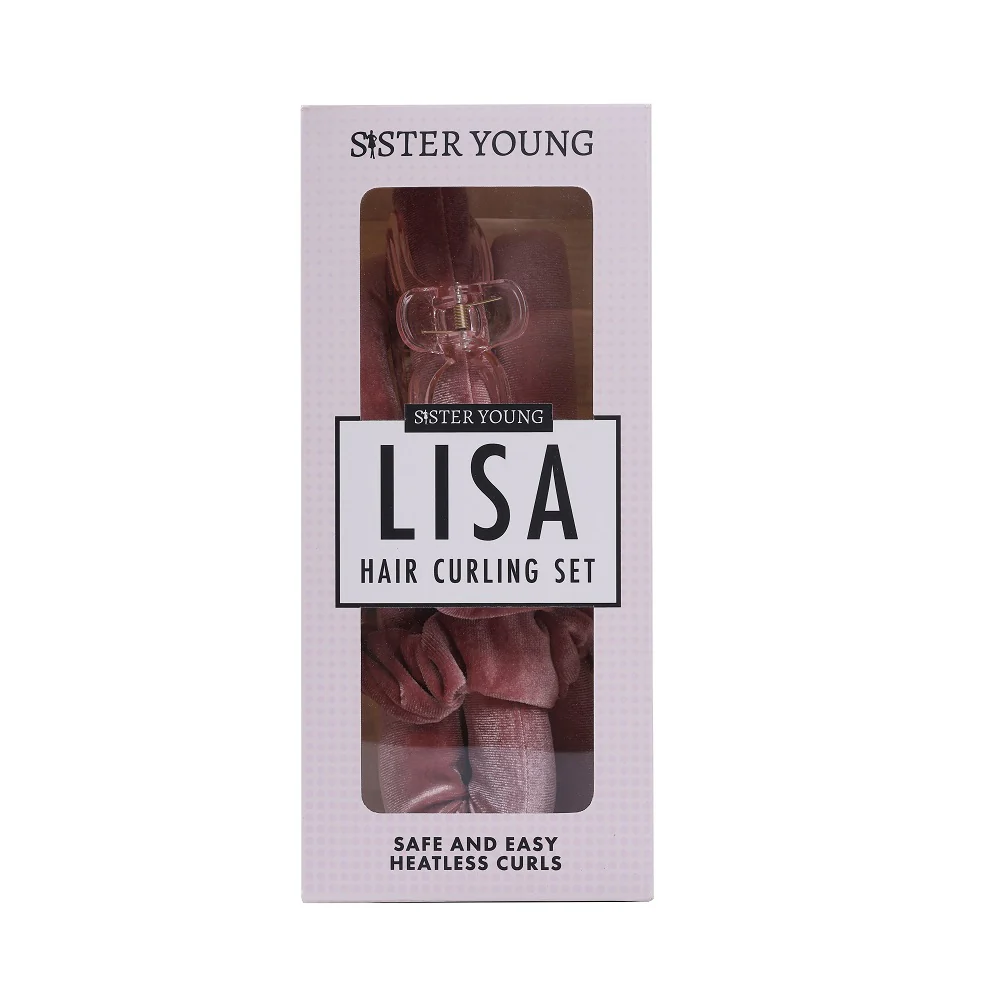 Lisa wałek do włosów bez użycia ciepła Pink - Image 2