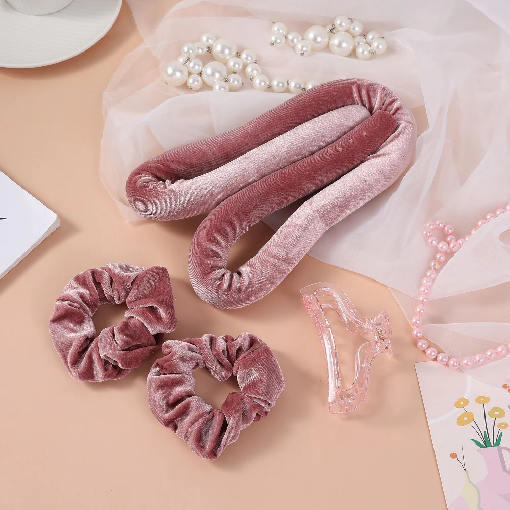 Lisa wałek do włosów bez użycia ciepła Pink - Image 4