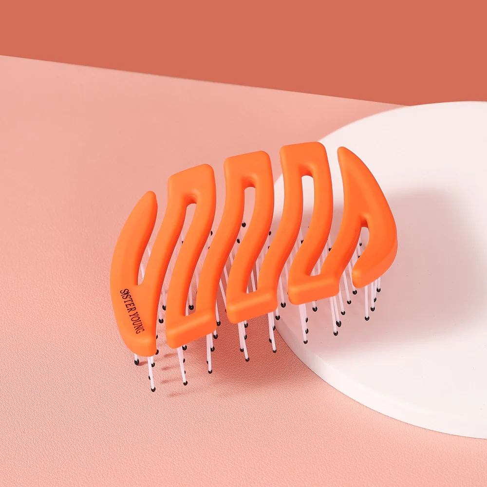 Mila Pocket Hair Brush mała szczotka do włosów Apricot - Image 3