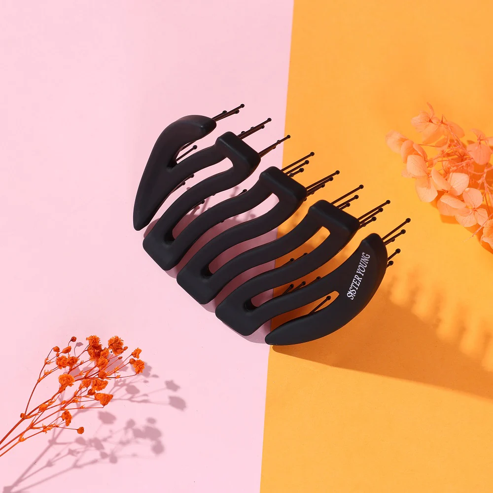 Mila Pocket Hair Brush mała szczotka do włosów Black - Image 5