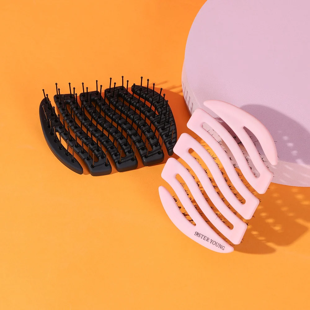 Mila Pocket Hair Brush mała szczotka do włosów Pink - Image 4