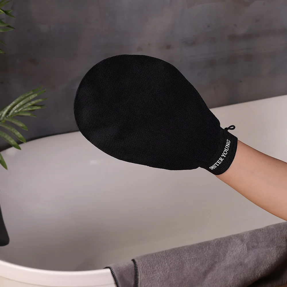 Nova Exfoliating Glove złuszczająca rękawica do peelingu ciała Black - Image 3