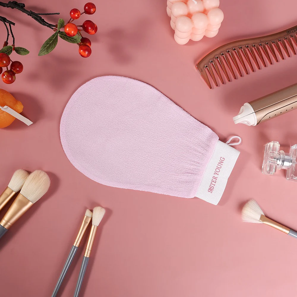 Nova Exfoliating Glove złuszczająca rękawica do peelingu ciała Pink - Image 2