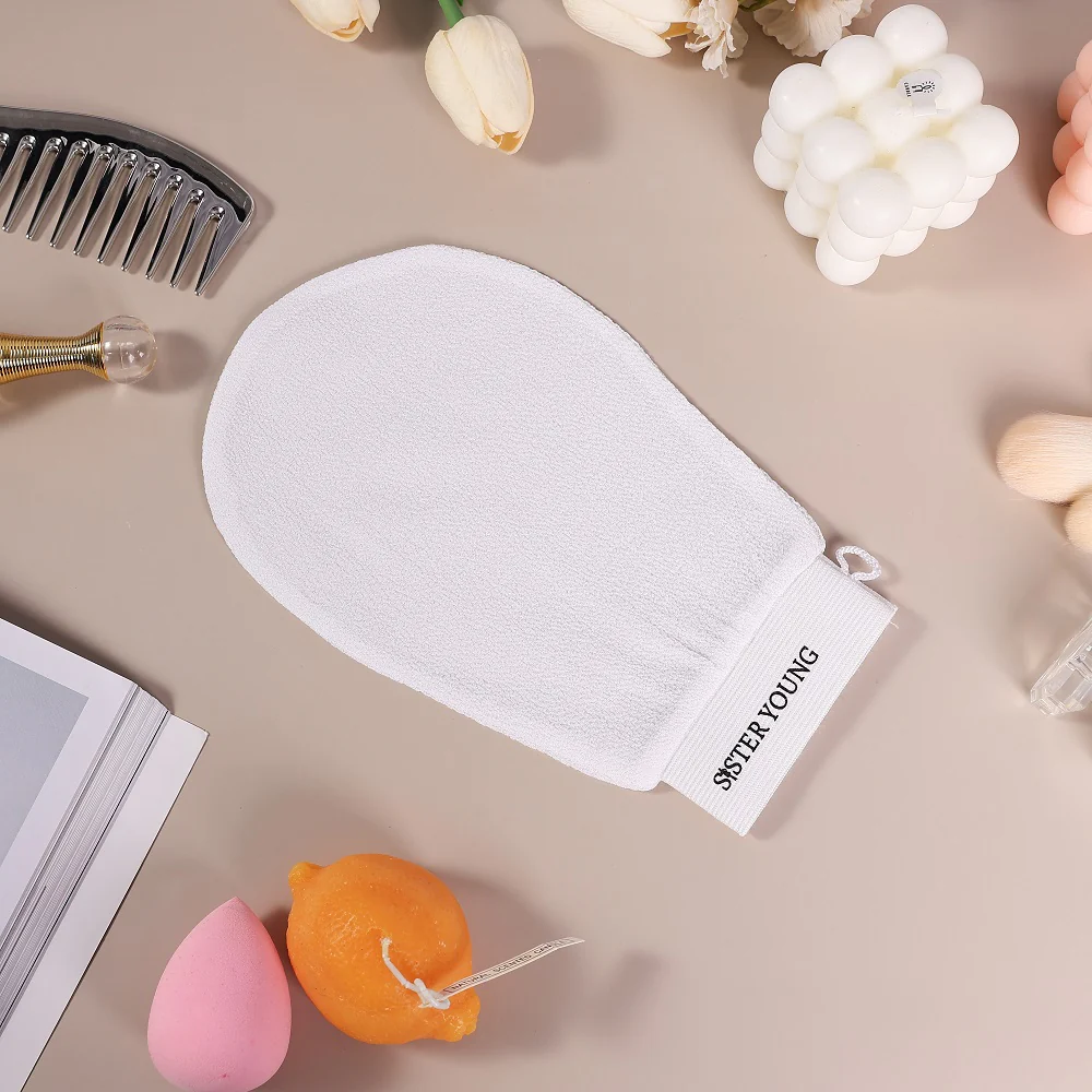 Nova Exfoliating Glove złuszczająca rękawica do peelingu ciała White - Image 2