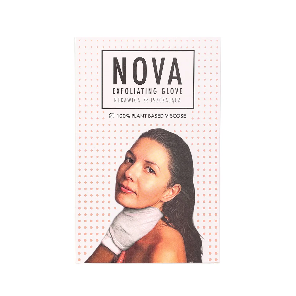 Nova Exfoliating Glove złuszczająca rękawica do peelingu ciała White - Image 3