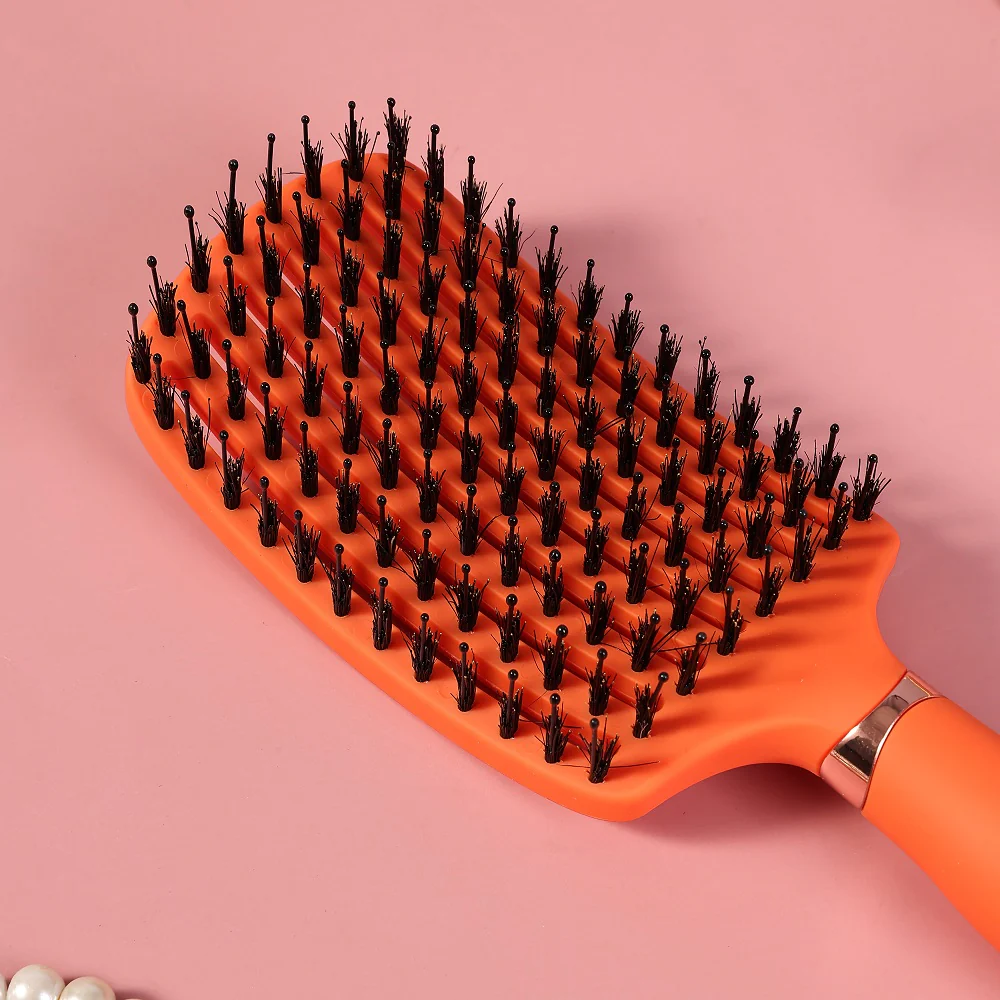 Ovia Hair Brush szczotka do włosów z włosiem dzika Apricot - Image 2