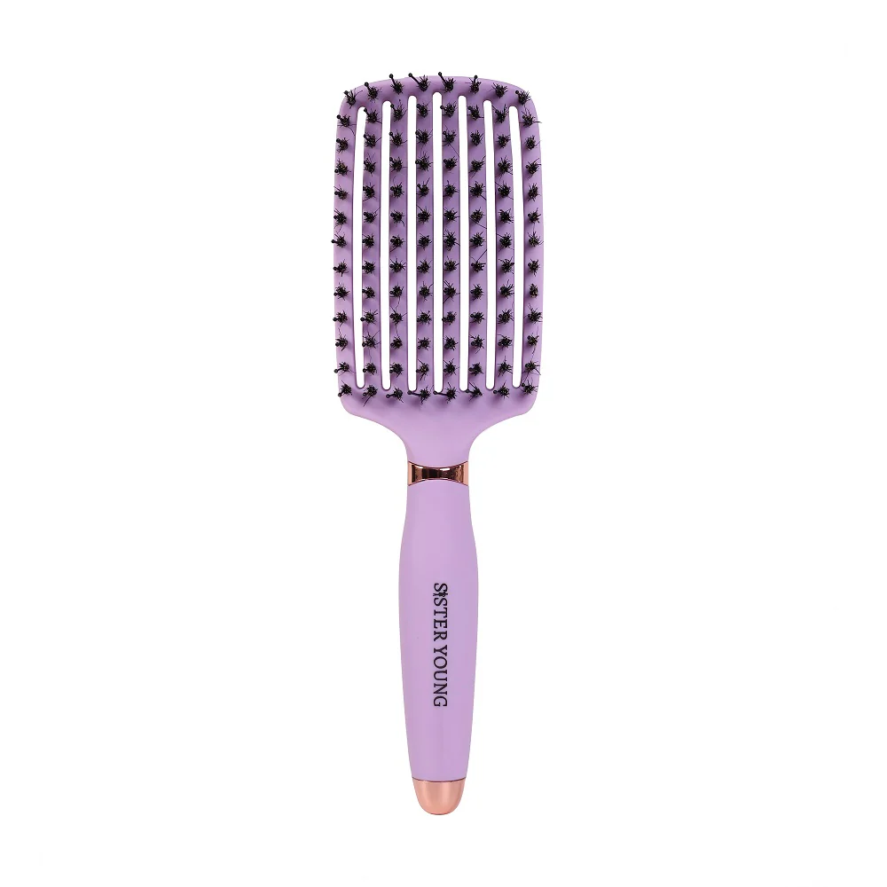 Ovia Hair Brush szczotka do włosów z włosiem dzika Liliac
