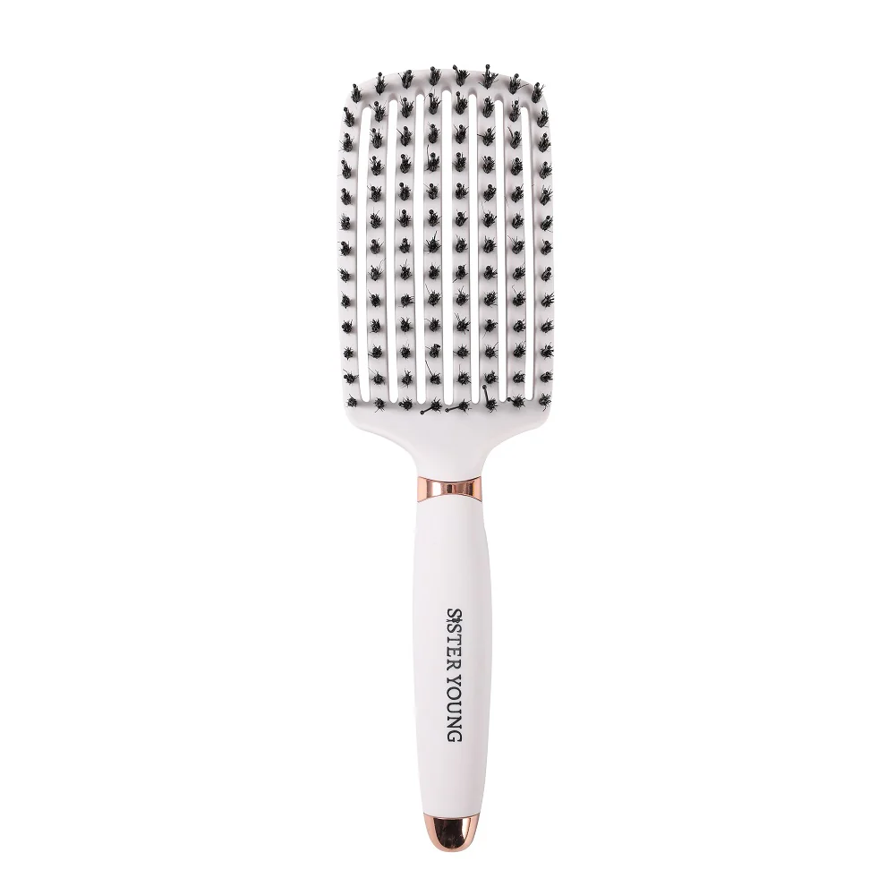 Ovia Hair Brush szczotka do włosów z włosiem dzika Nude