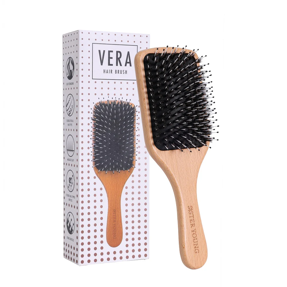 Vera Hair Brush drewniana szczotka do włosów - Image 3