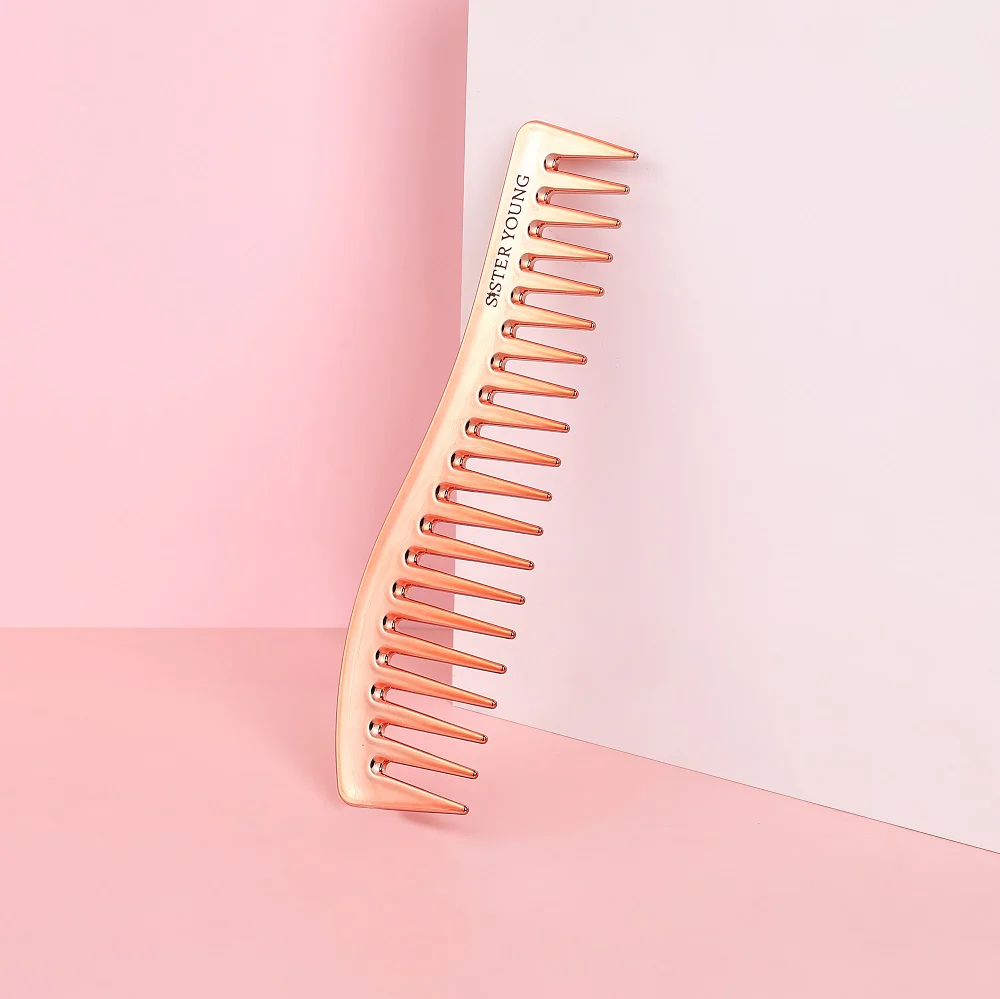 Zuri Styling Hair Comb grzebień do włosów Rose Gold - Image 4