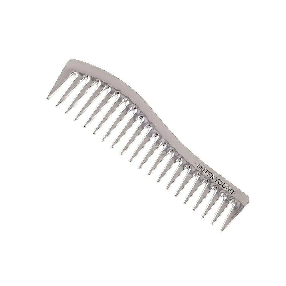 Zuri Styling Hair Comb grzebień do włosów Silver