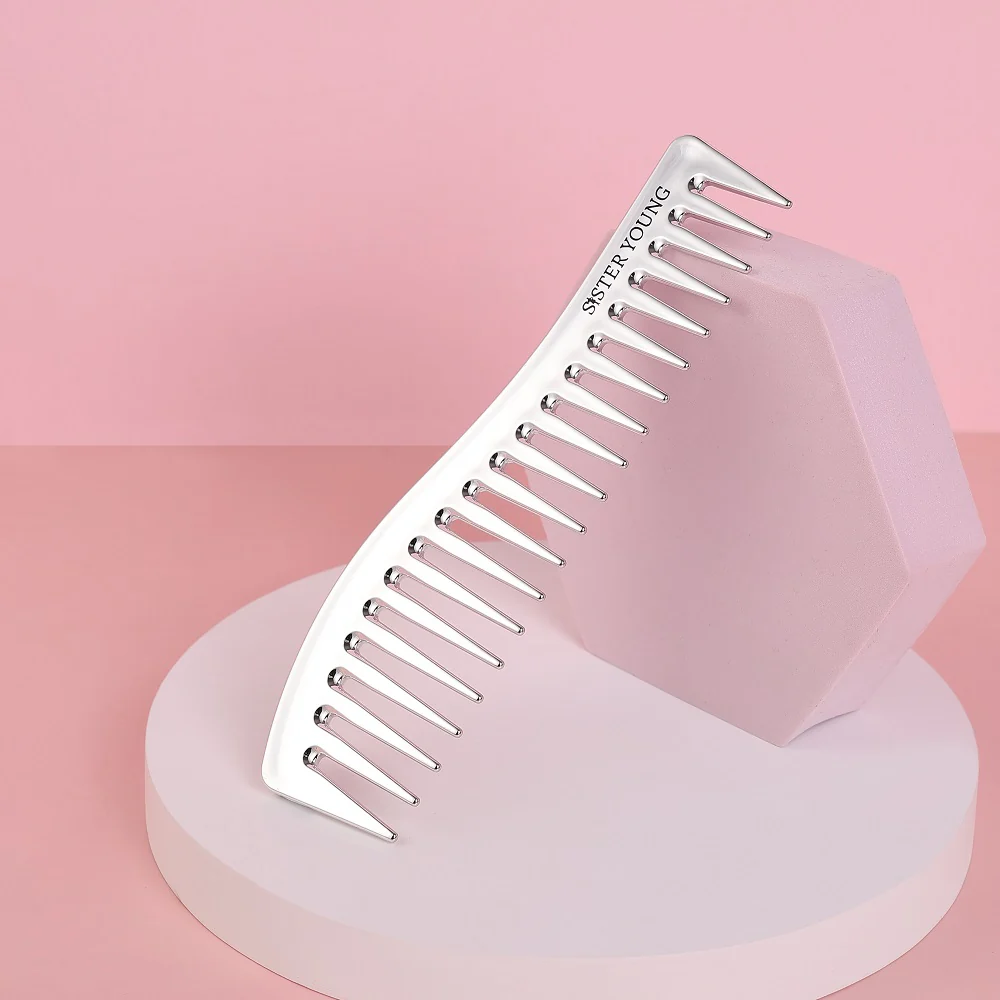 Zuri Styling Hair Comb grzebień do włosów Silver - Image 3
