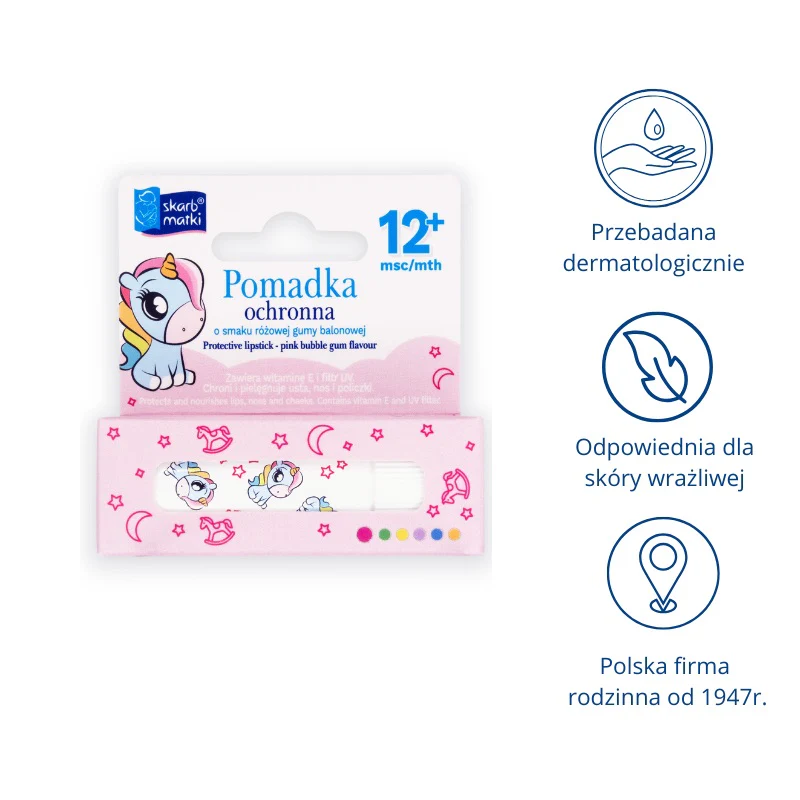 Pomadka ochronna o smaku różowej gumy balonowej 6.5g - Image 2