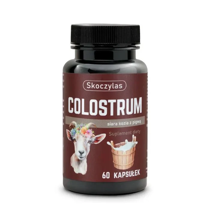 Colostrum siara kozia z pigwą suplement diety 60 kapsułek