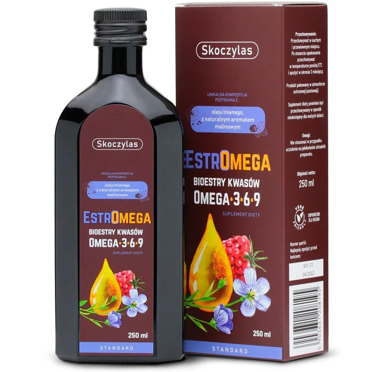 EstrOmega bioestry kwasów omega 3-6-9 suplement diety w płynie 250ml