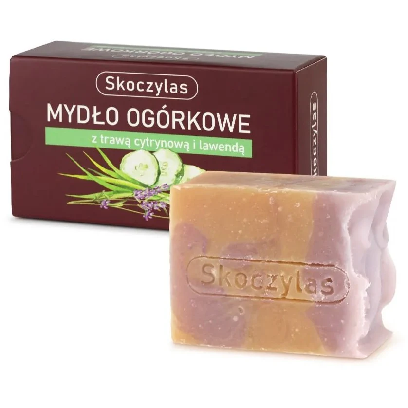 Mydło ogórkowe z trawą cytrynową i lawendą 100g