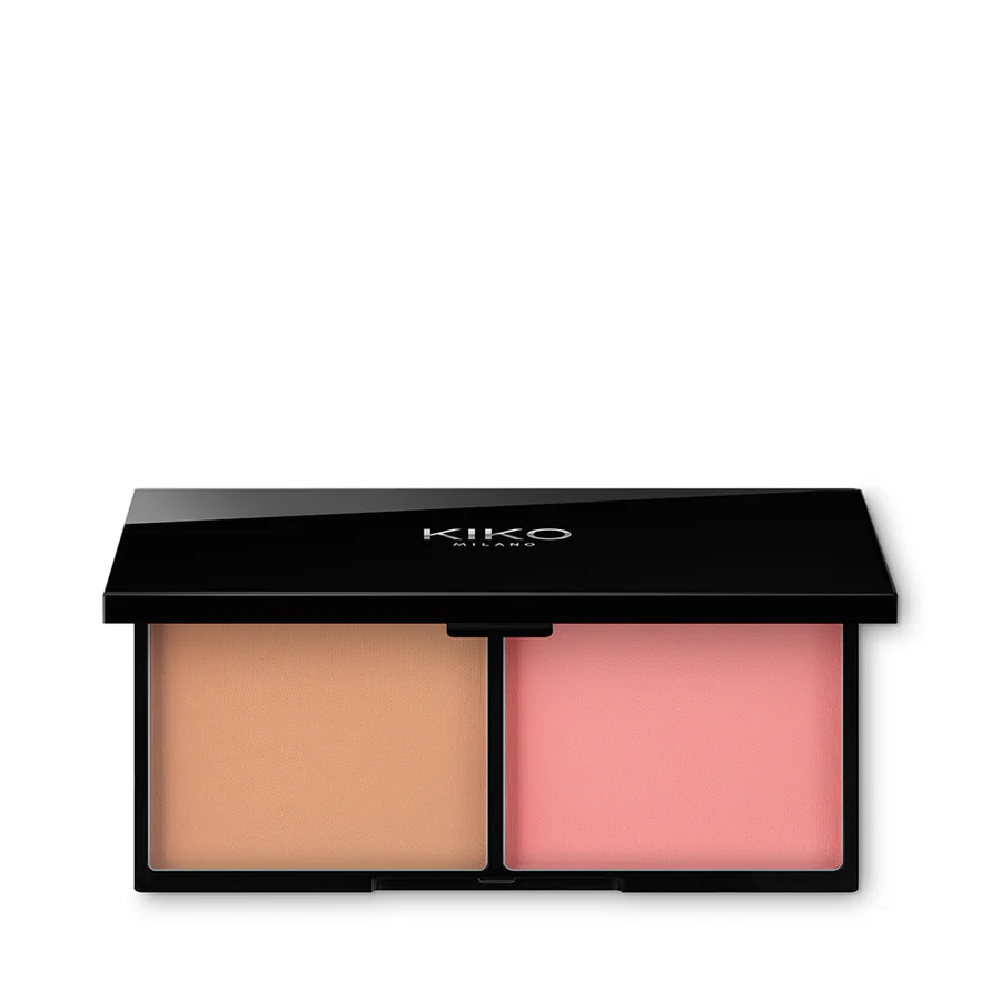 Smart Blush And Bronzer Palette paleta zawierająca róż do policzków i puder brązujący 02 Biscuit And Coral 12g