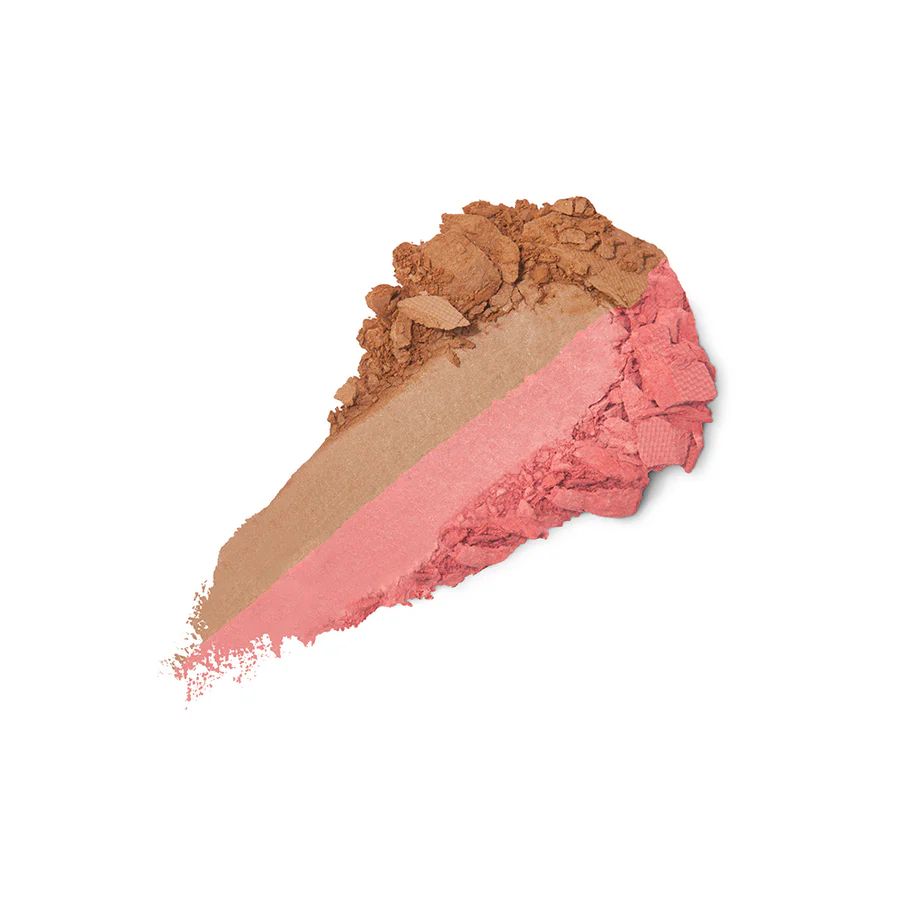Smart Blush And Bronzer Palette paleta zawierająca róż do policzków i puder brązujący 02 Biscuit And Coral 12g - Image 2