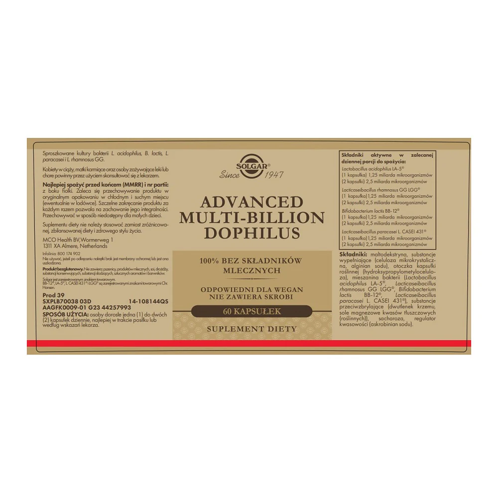 Advanced Multi-Billion Dophilus suplement diety 60 kapsułek - Image 2