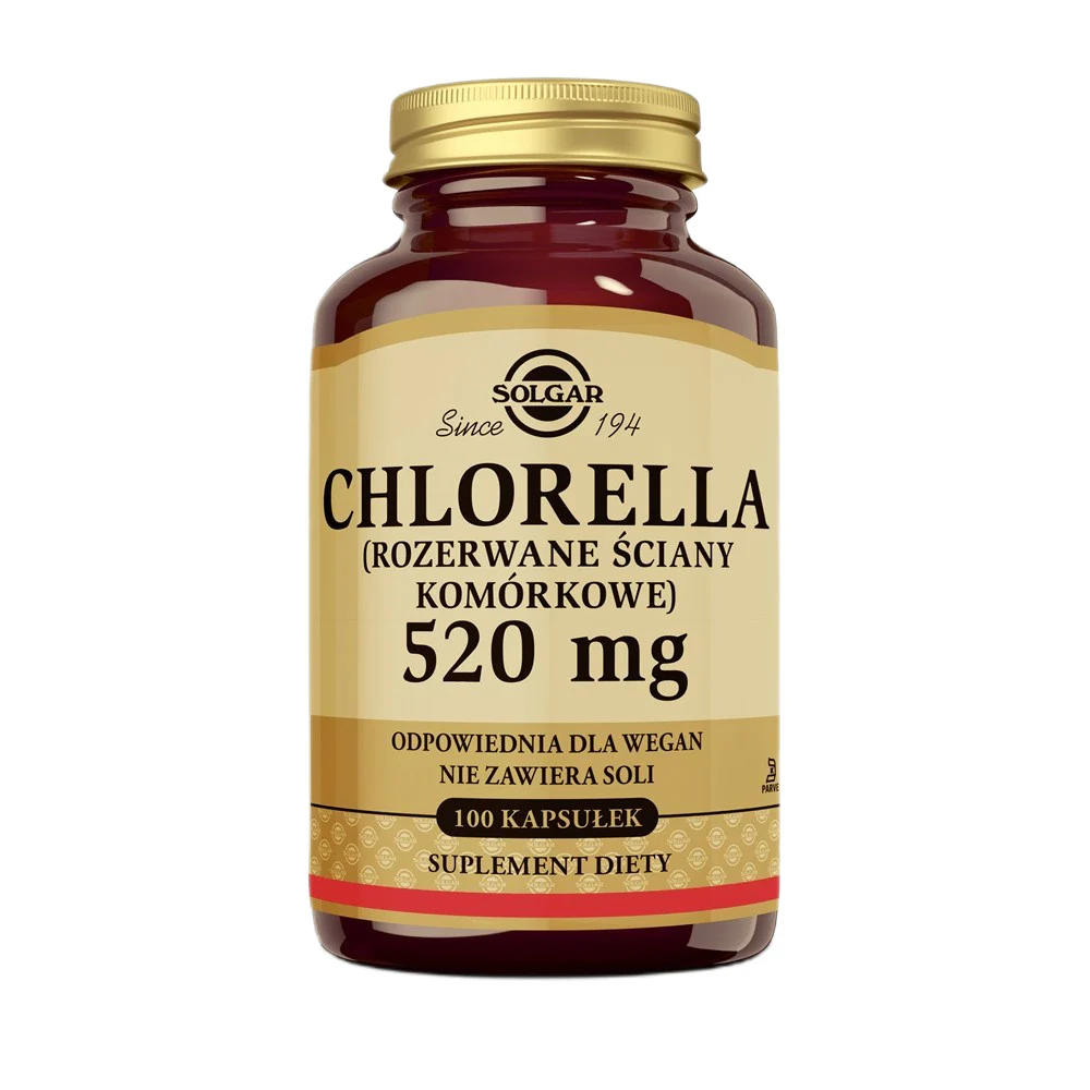 Chlorella 520mg suplement diety 100 kapsułek