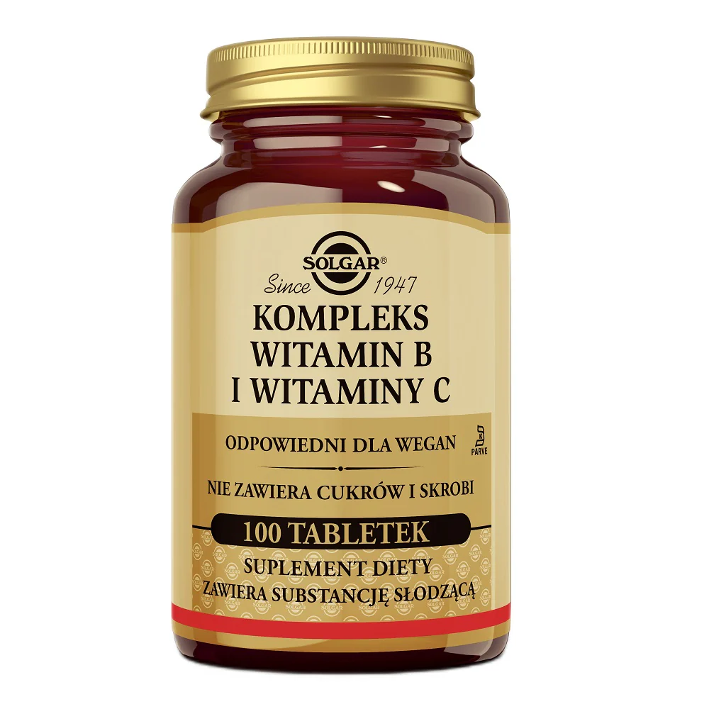 Kompleks witamin B i witaminy C suplement diety 100 tabletek