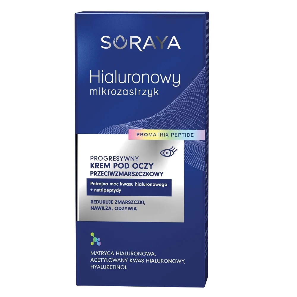 Hialuronowy mikrozastrzyk progresywny krem pod oczy przeciwzmarszczkowy 15ml - Image 2