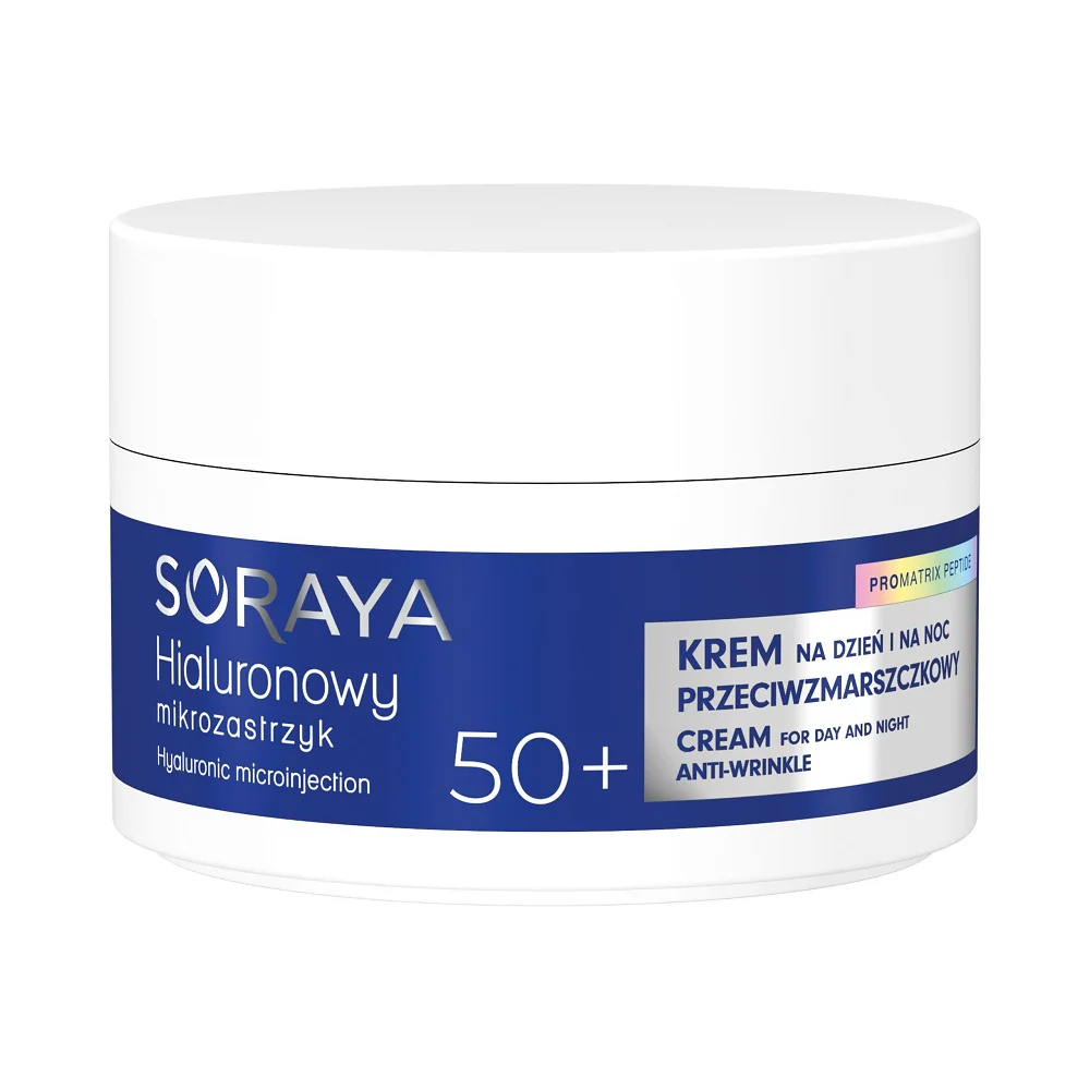 Hialuronowy mikrozastrzyk progresywny krem przeciwzmarszczkowy 50+ 50ml - Image 2