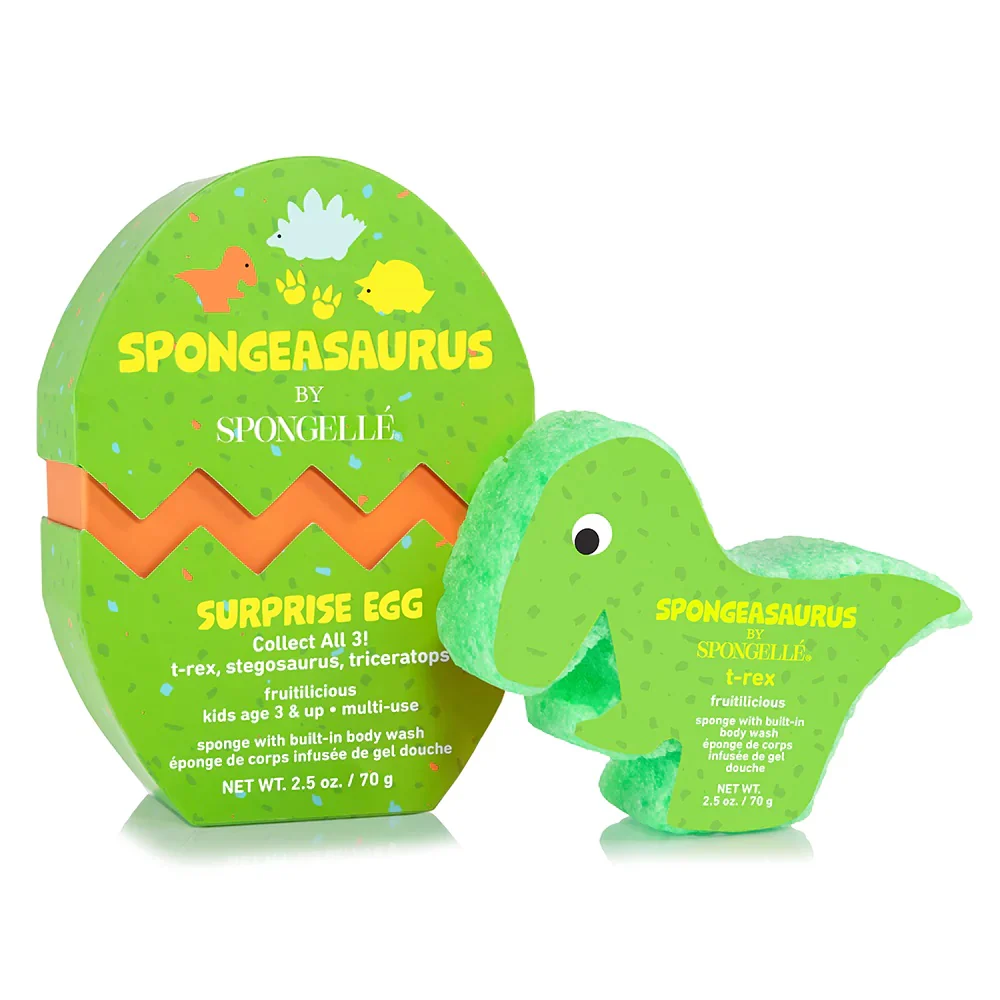 Spongeasaurus gąbka nasączona mydłem do mycia ciała dla dzieci T-Rex