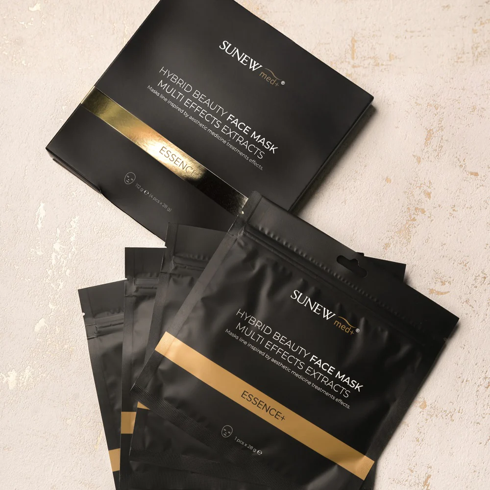 Essence+ Hybrid Beauty Face Mask hybrydowa maska z peptydami i śluzem ślimaka 4x28g - Image 3