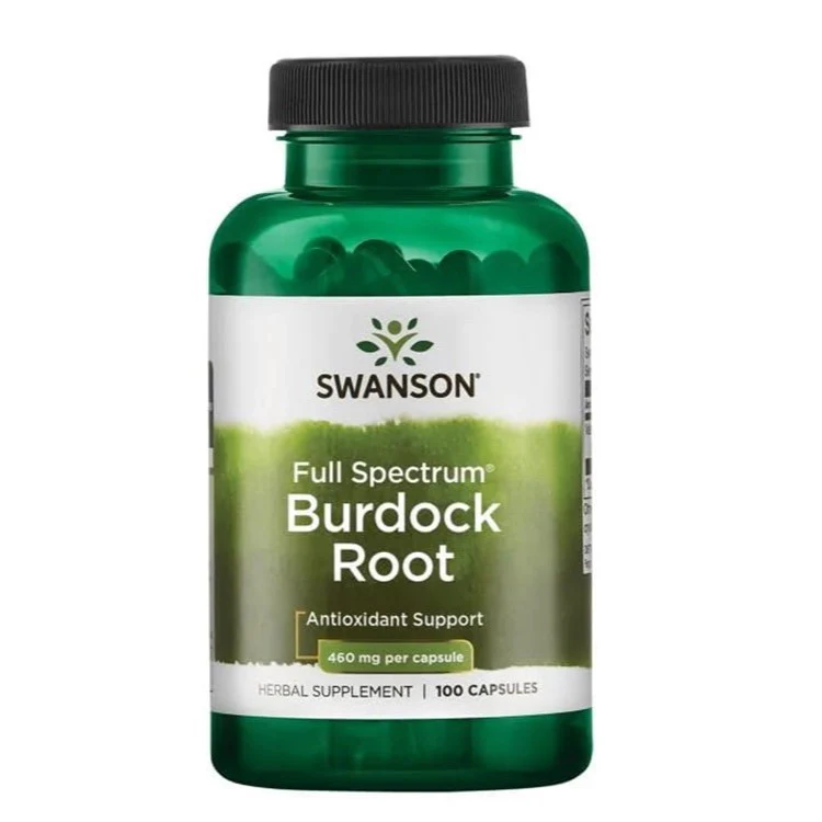 Full Spectrum Burdock Root suplement diety wspierający trawienie i zdrowie skóry 100 kapsułek