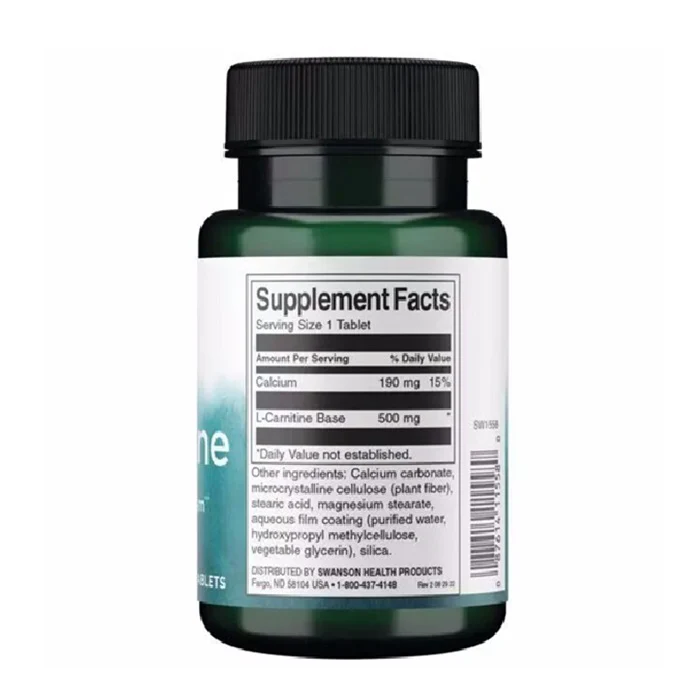 L-Carnitine - L-Karnityna 500mg suplement diety wspomagający spalanie tłuszczu i pracę mięśni 30 tabletek - Image 2