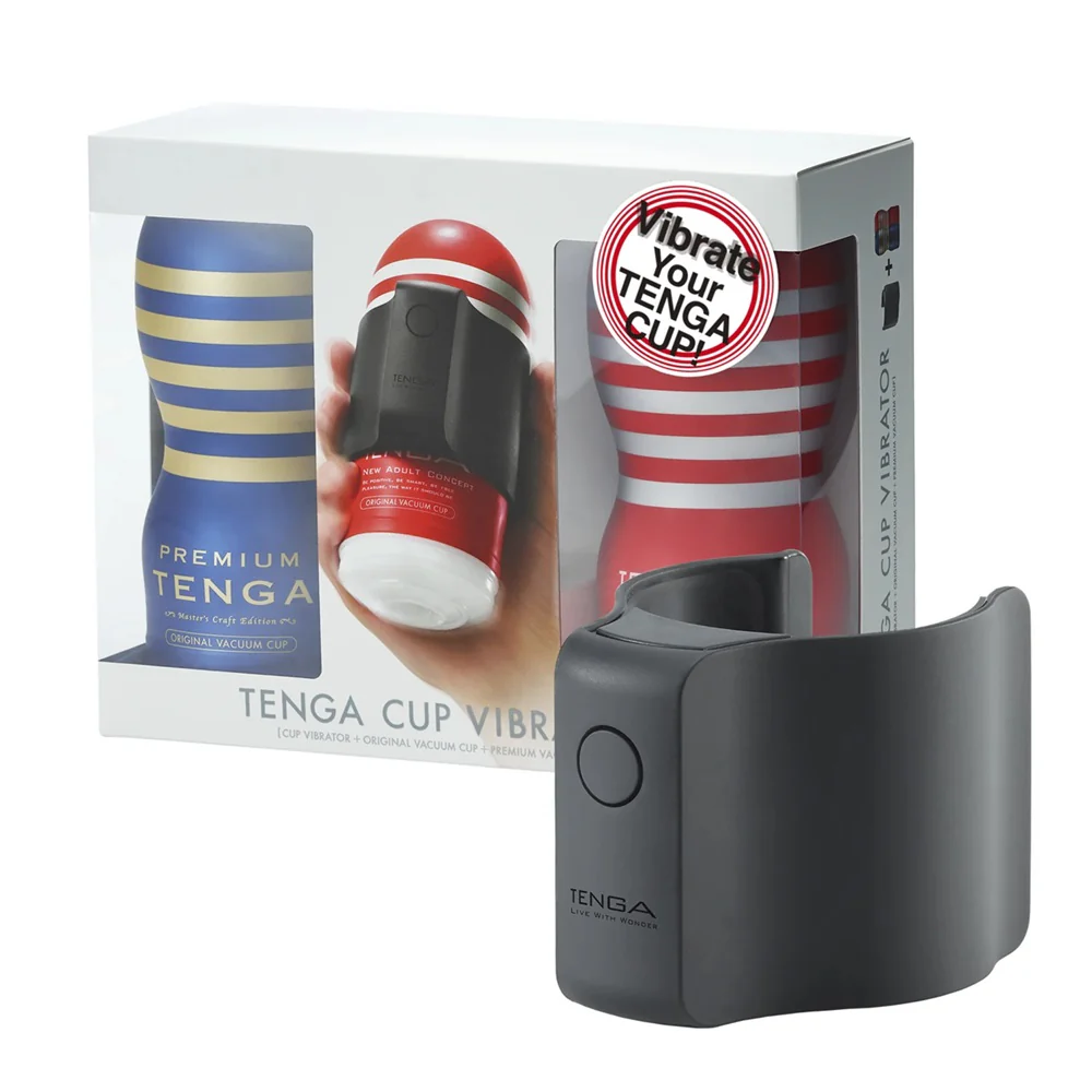 Cup Vibrator zestaw Cup Vibrator wibrator kubkowy + Original Vacuum Cup jednorazowy masturbator + Premium Vacuum Cup jednorazowy masturbator