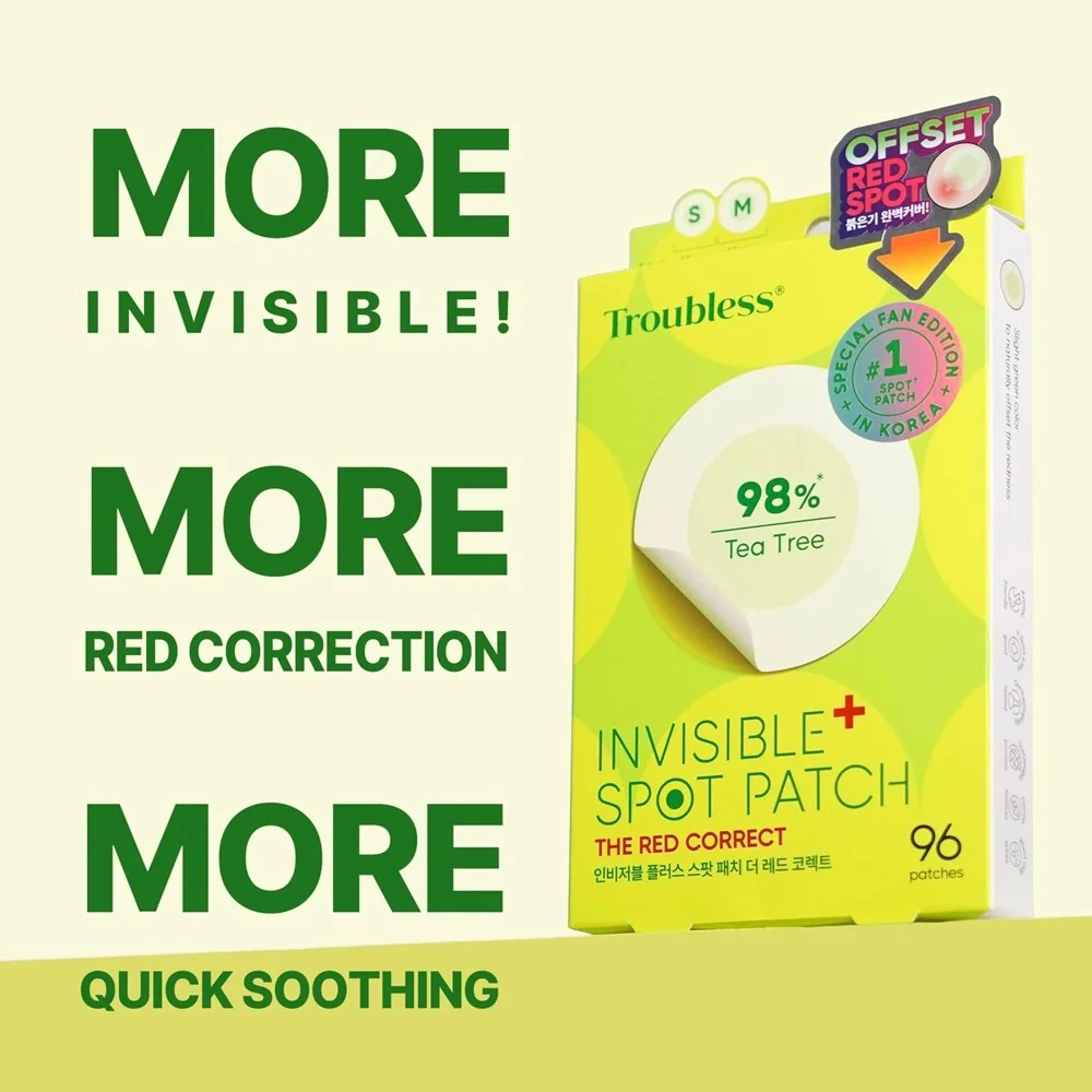 Invisible Plus Spot Patch The Red Correct plastry na niedoskonałości redukujące zaczerwienienie 96szt. - Image 3