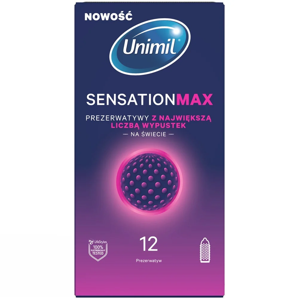 Senstation Max prezerwatywy z największa liczbą wypustek 12szt