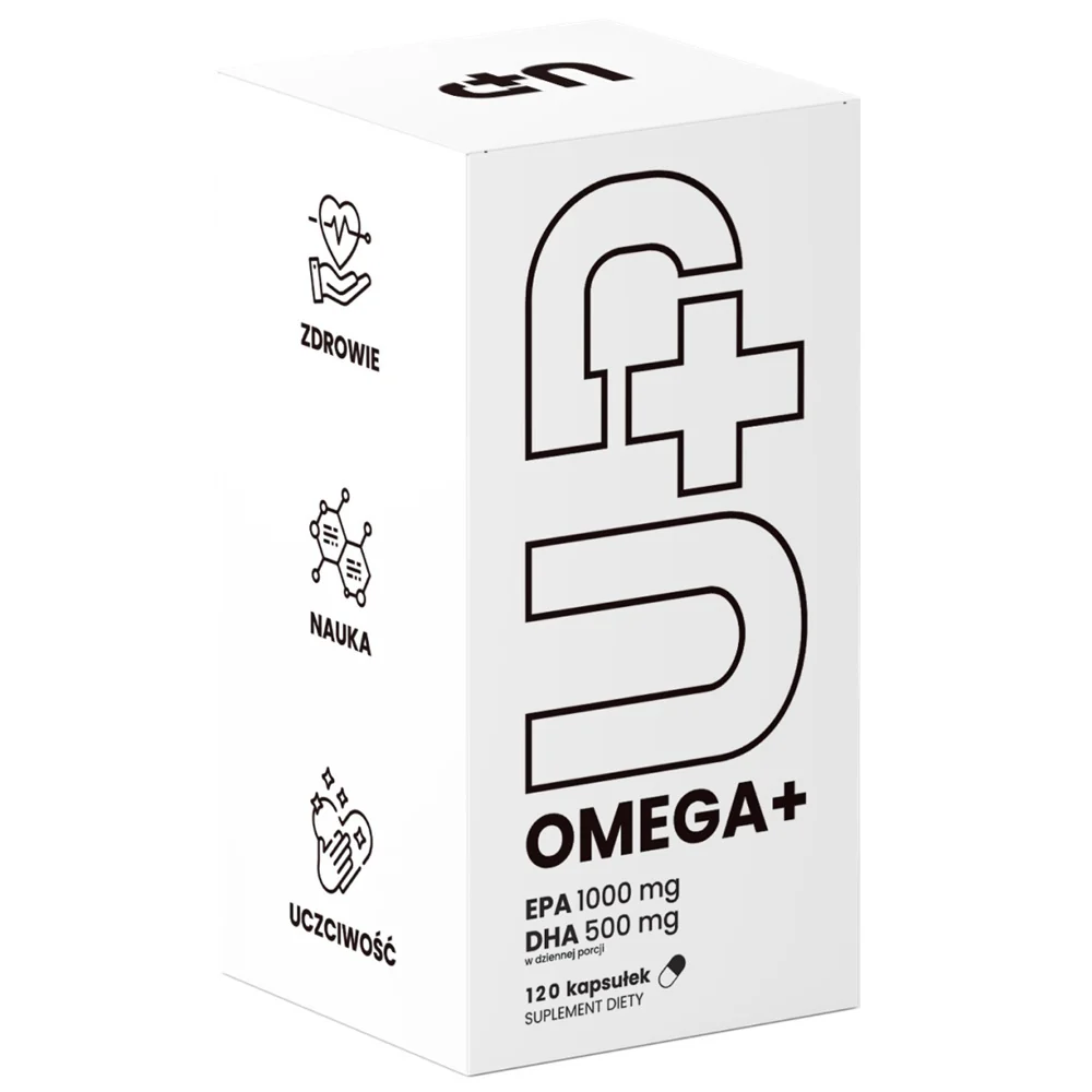 Omega+ UP omega suplement diety 120 kapsułek