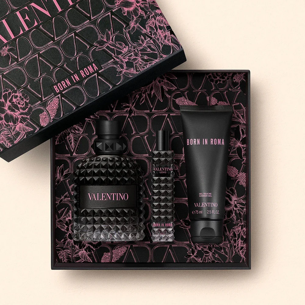 Uomo Born in Roma zestaw woda toaletowa spray 100ml + żel pod prysznic 75ml + woda toaletowa spray 15ml - Image 3
