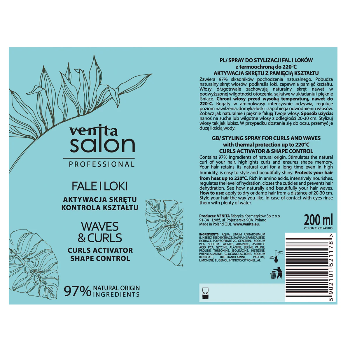 Fale i Loki spray do stylizacji włosów 200ml - Image 2