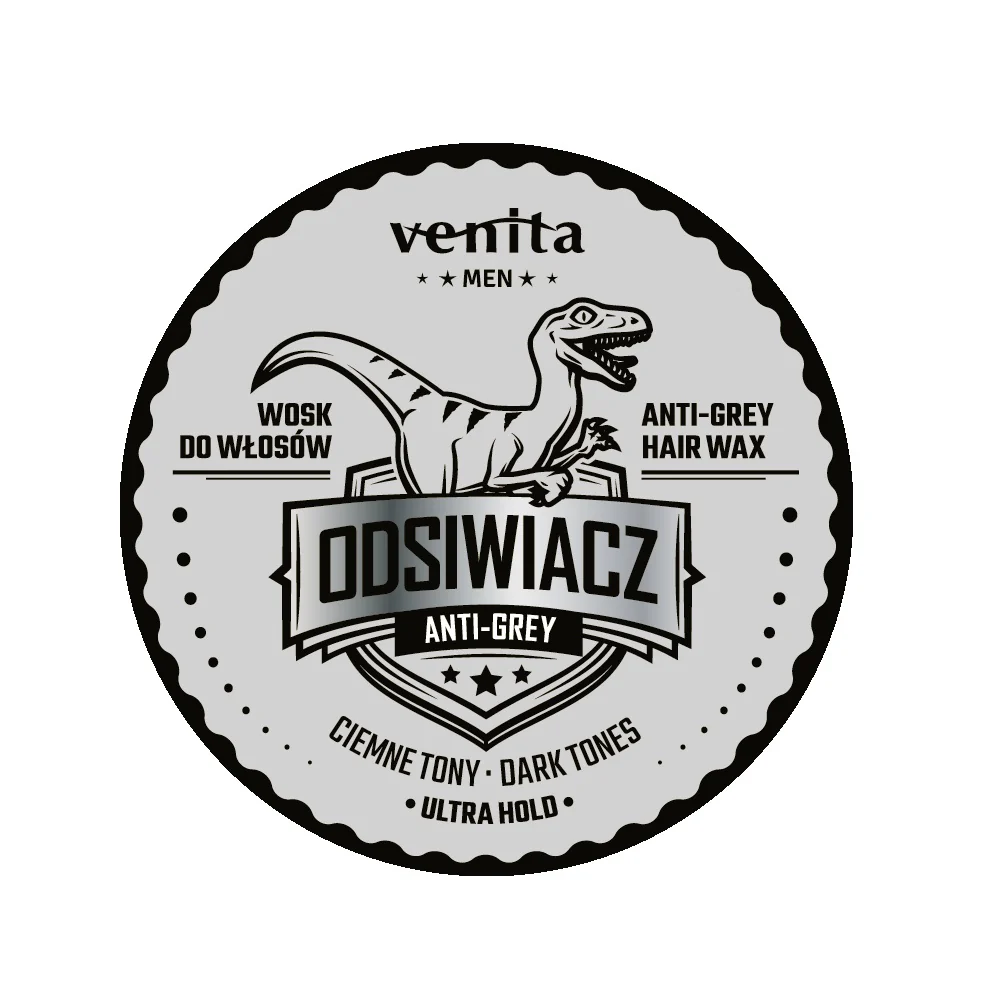 Men Odsiwiacz wosk do włosów przyciemniający ciemne tony 75g - Image 2