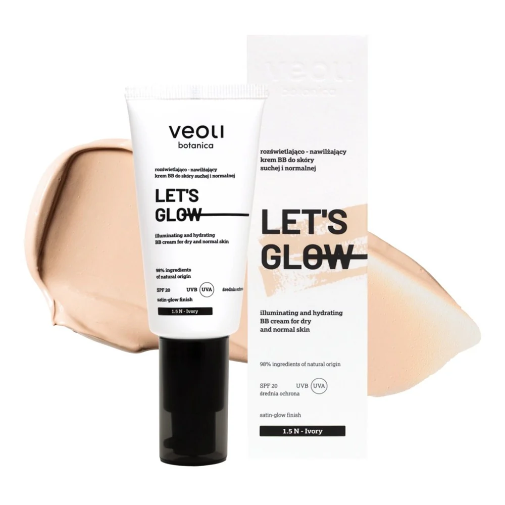 Let's Glow rozświetlająco-nawilżający krem BB do skóry suchej i normalnej 30ml