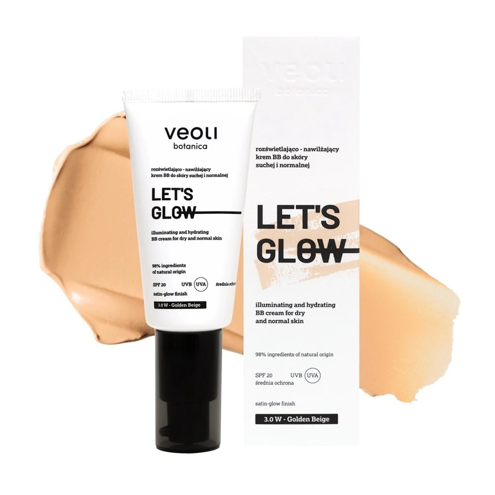 Let's Glow rozświetlająco-nawilżający krem BB do skóry suchej i normalnej 30ml - Image 5