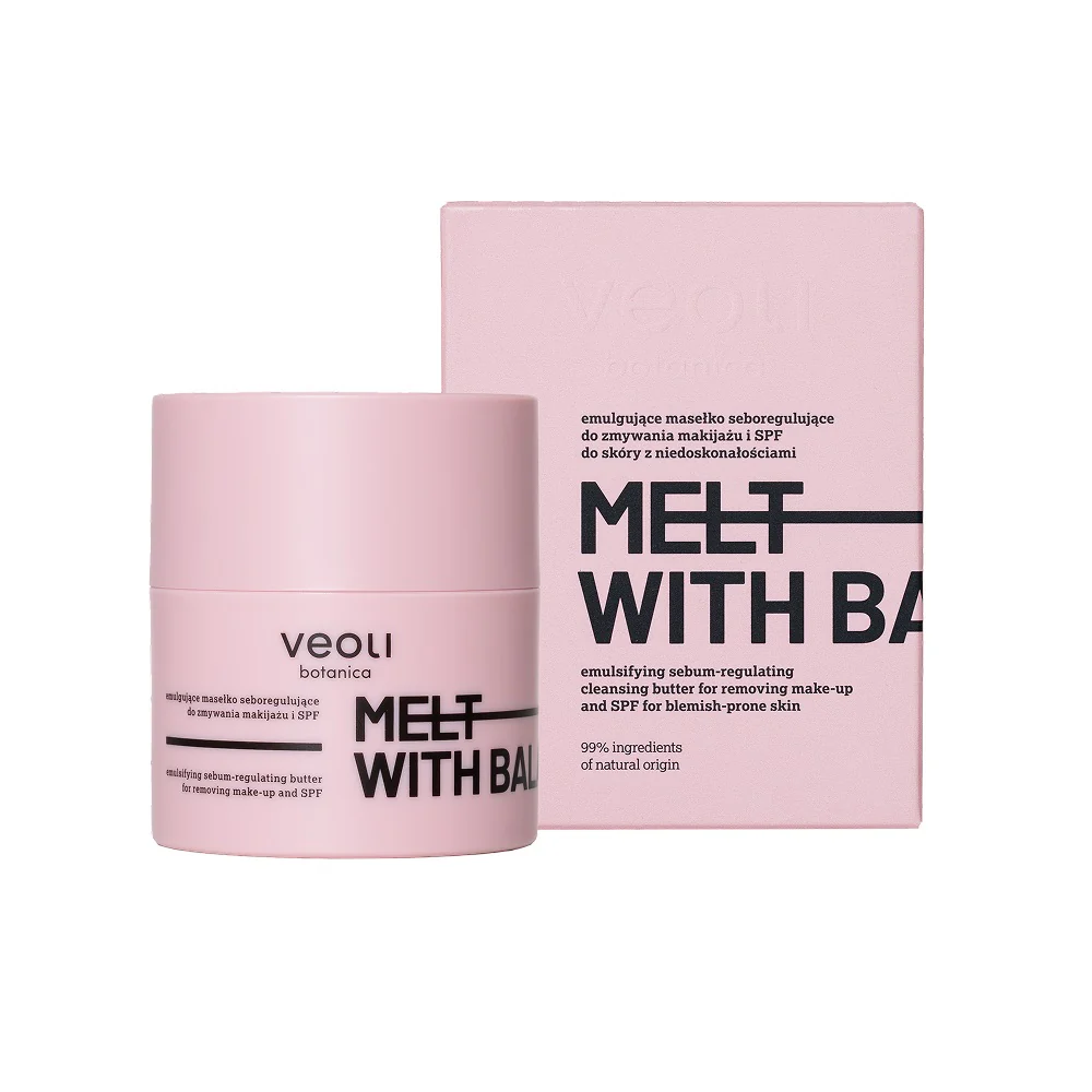 Melt With Balance emulgujące masełko seboregulujące do zmywania makijażu i SPF do skóry z niedoskonałościami 40g - Image 2